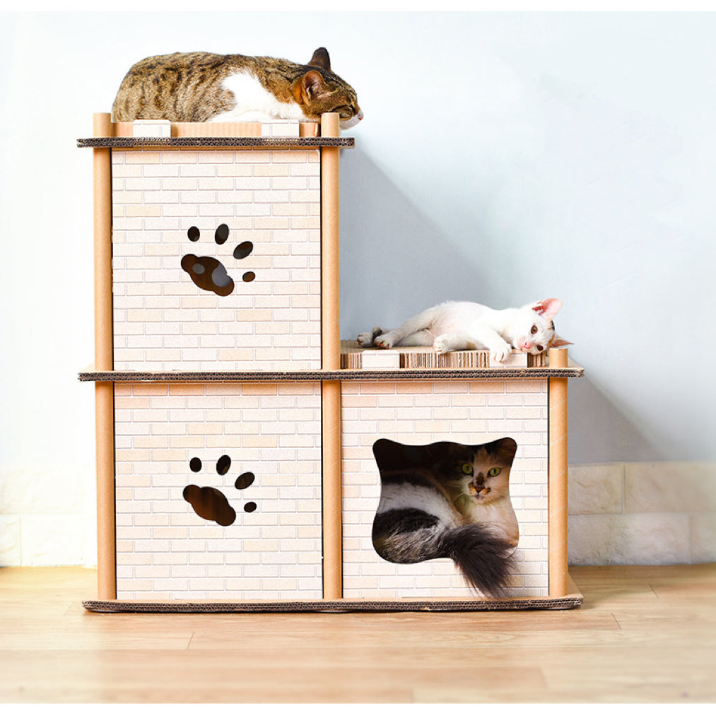 Deku - Ladder DIY Carton Cat House Cat Scratch Board