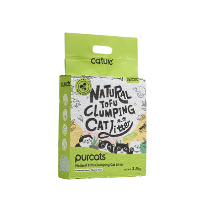 CATURE Natural Tofu Clumping Greentea Scent 2.4KG