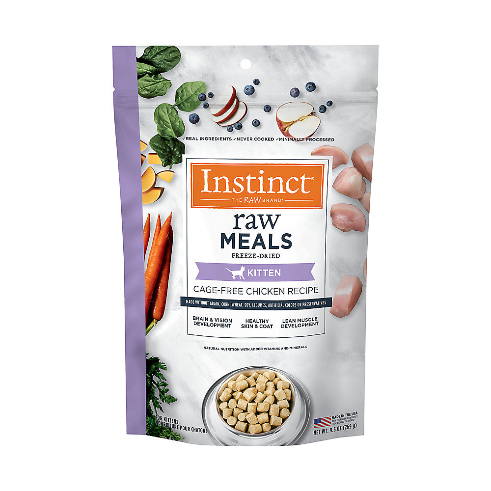 INSTINCT® CAT FOOD RAW FREEZE-DRIED MEALS CAGE-FREE CHICKEN RECIPE FOR KITTENS