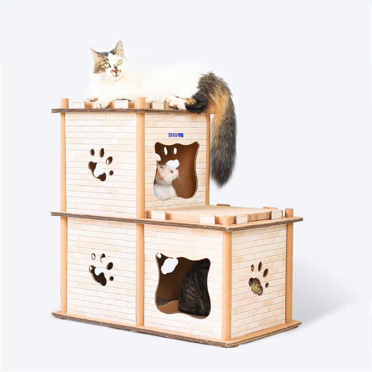 Deku - Ladder DIY Carton Cat House Cat Scratch Board