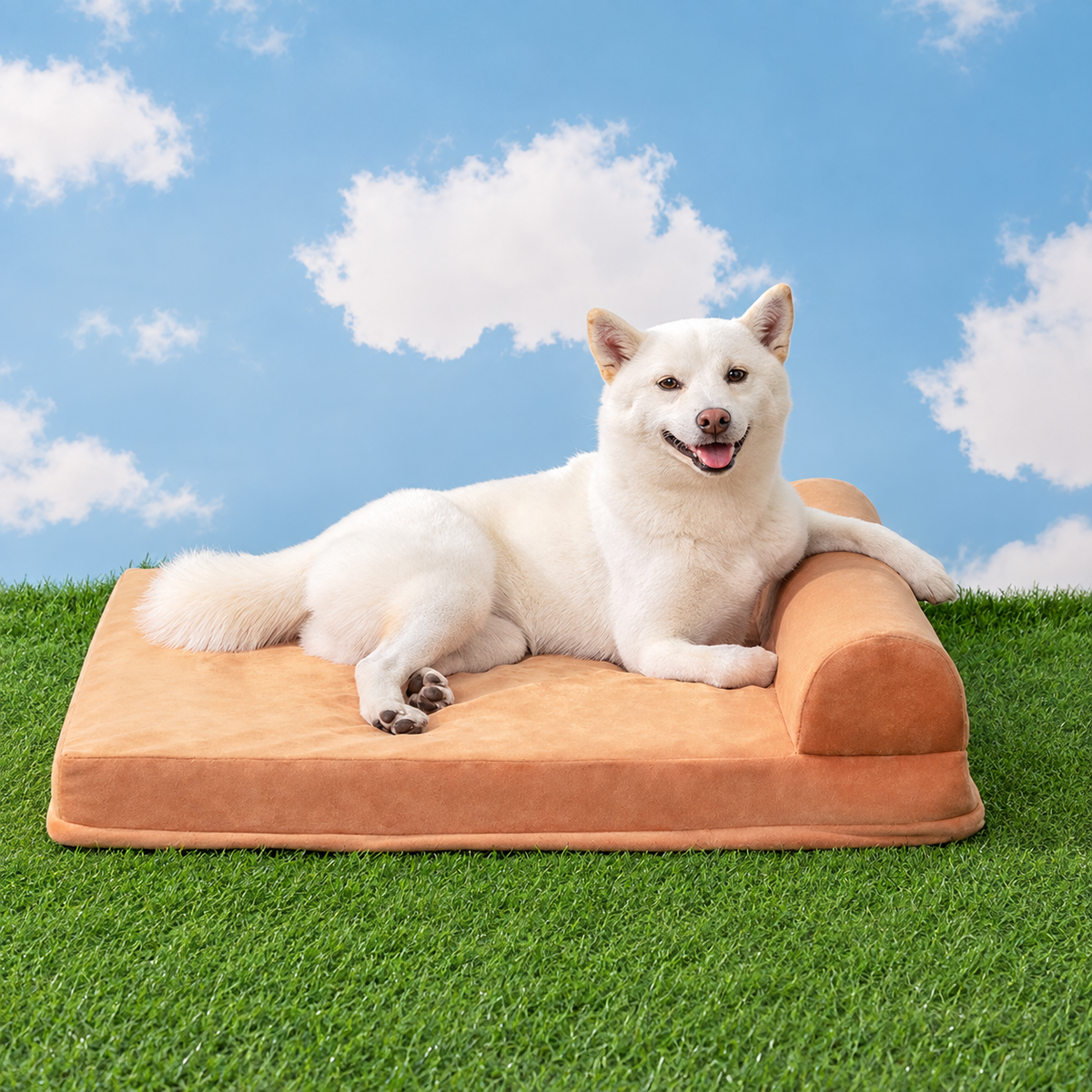 Navy Style Military-Inspired Pet Mattress effective 1:1 continuous background outpaint revision v2, source image 11, no crop