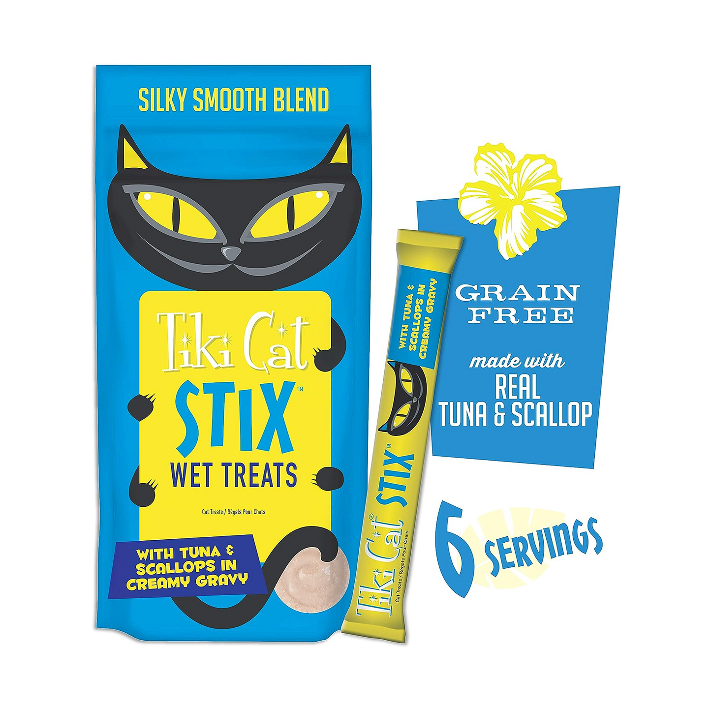 Tiki Cat Stix® Tuna & Scallops Wet Cat Treats