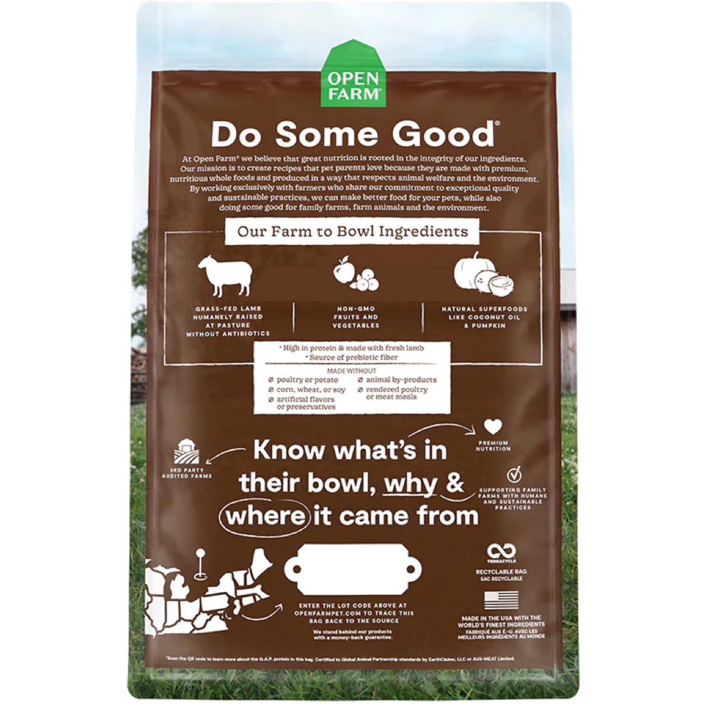 OPEN FARM Pasture-Raised Lamb Dry Cat Food