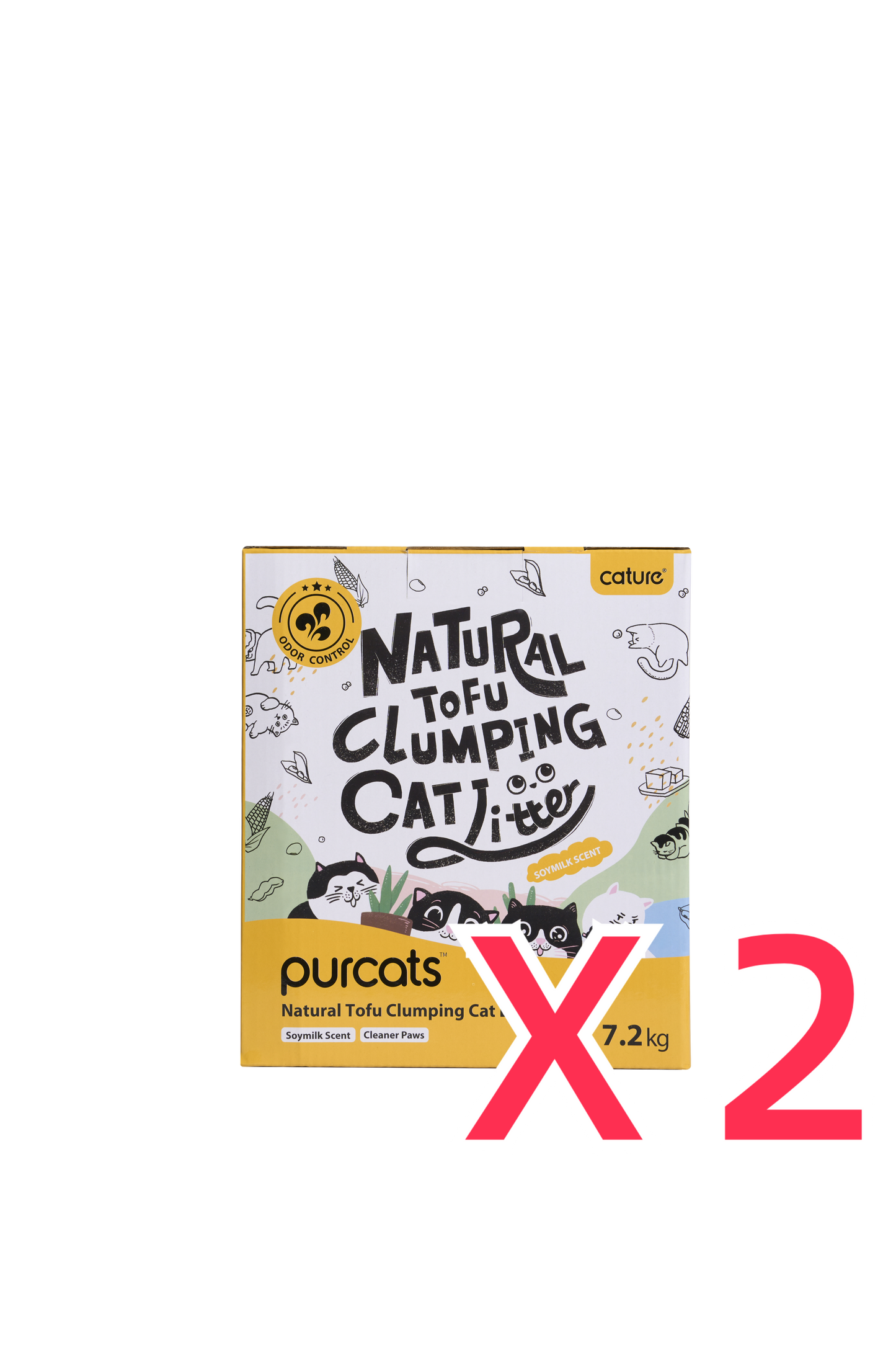 CATURE Natural Tofu Clumping Soymilk Scent 7.2 KG