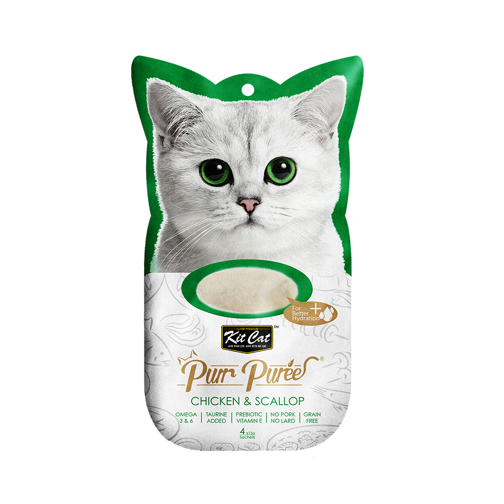 Kit Cat Purr Puree Chicken & Scallop