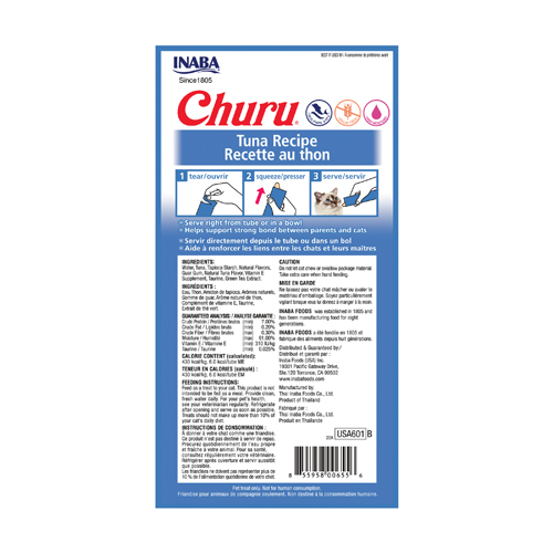 INABA Cat CHURU Tuna Recipe
