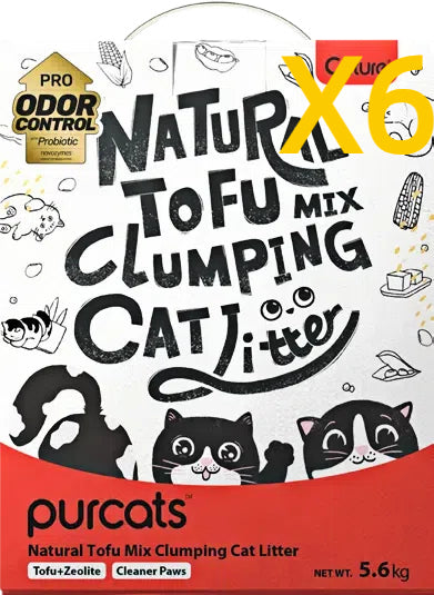 CATURE Natural Tofu Mix Clumping Tofu+Zeolite 5.6 KG (2BAGS)