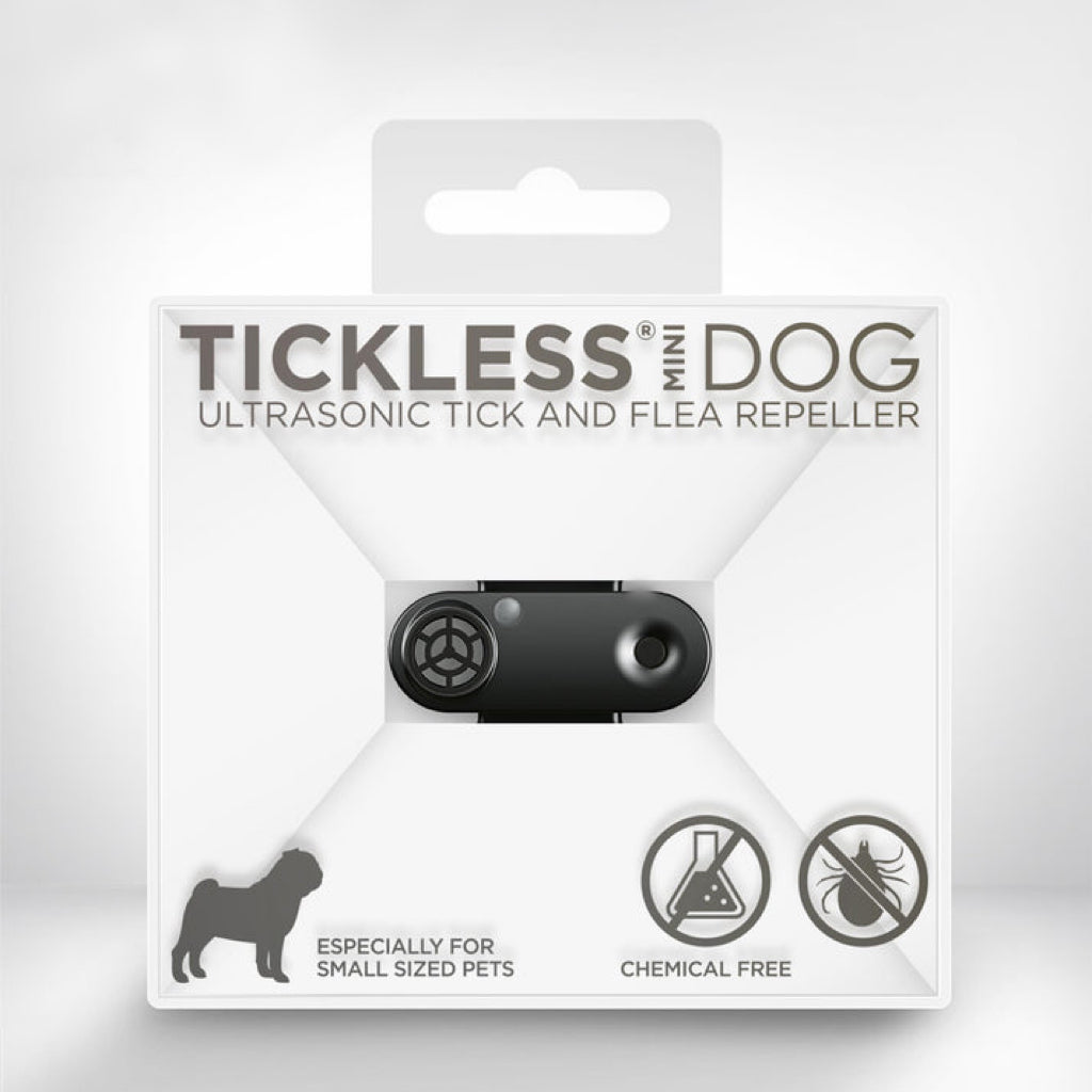 TICKLESS® Mini Rechargeable Ultrasonic Tick and Flea Repellent - Black