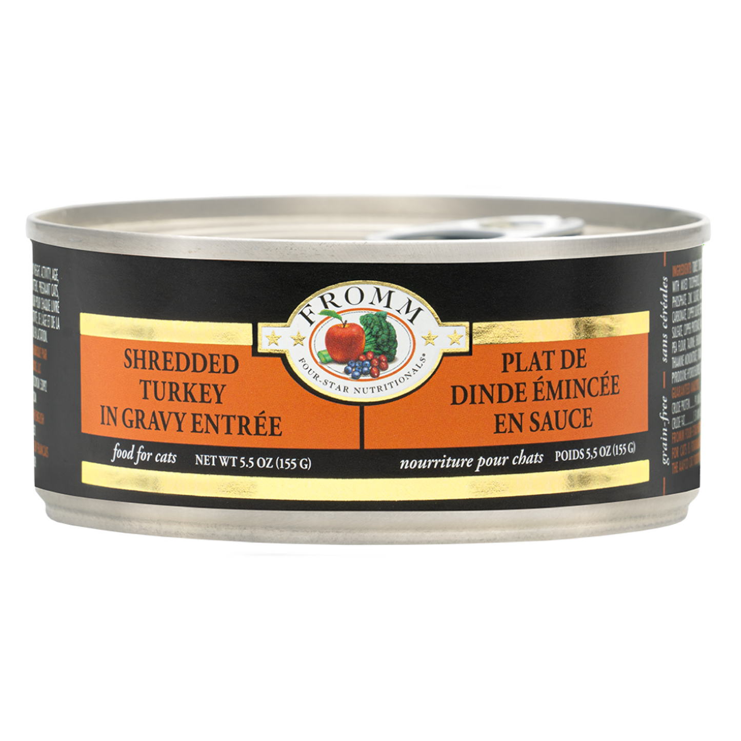 FROMM® FOUR STAR NUTRITIONALS® SHREDDED TURKEY IN GRAVY ENTRÉE WET CAT FOOD