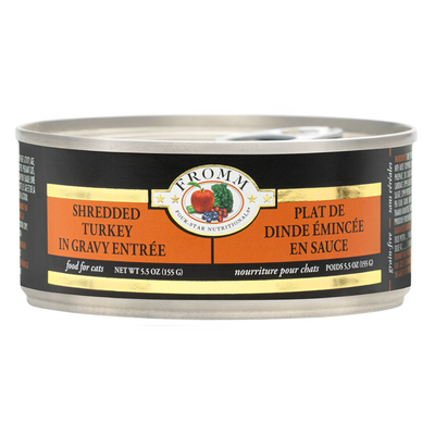 FROMM® FOUR STAR NUTRITIONALS® SHREDDED TURKEY IN GRAVY ENTRÉE WET CAT FOOD