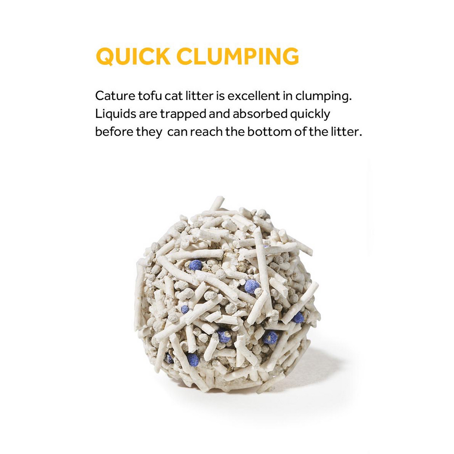 CATURE Natural Tofu Mix Clumping Tofu+Bentonite 5.6 KG (2BAGS)
