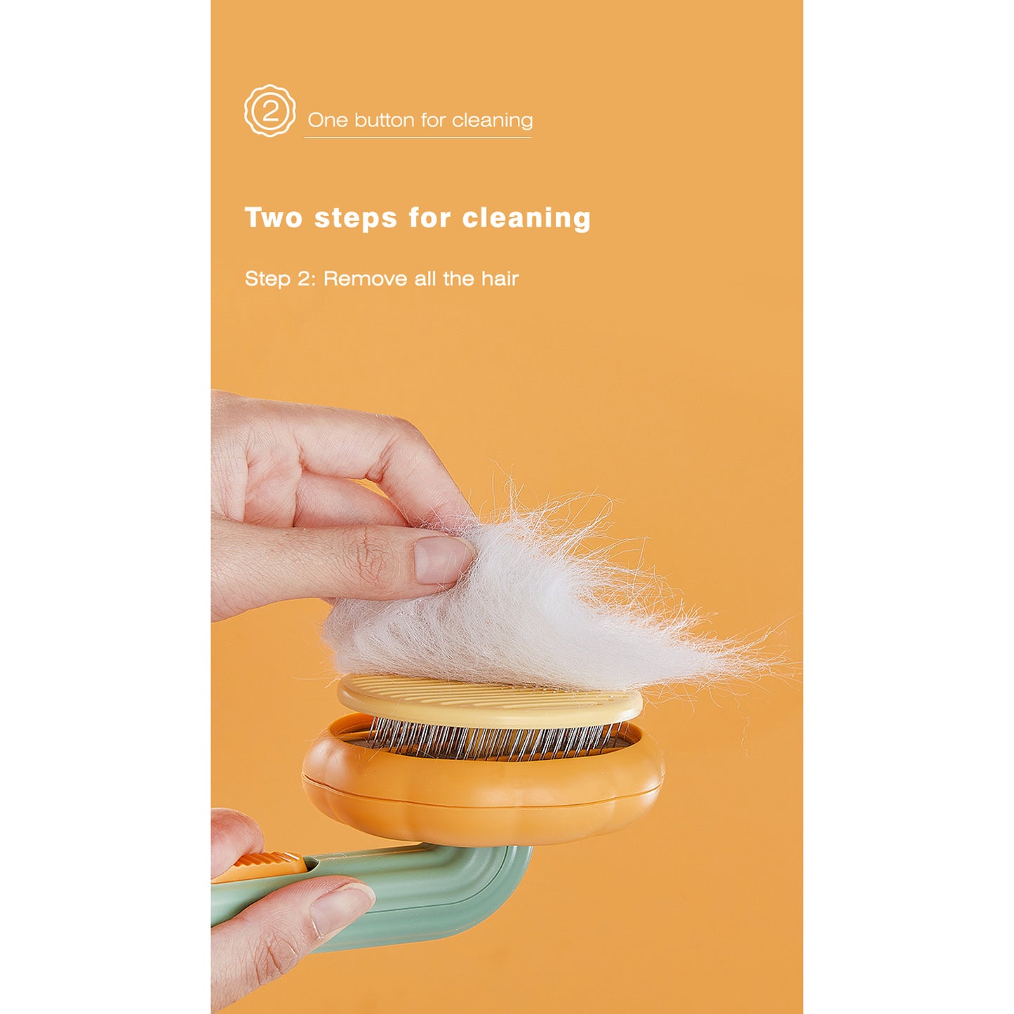Aiwo Deshedding Pet Pumpkin Hair Brush
