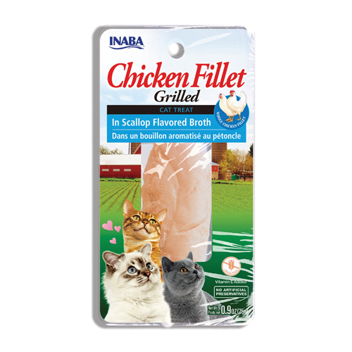 INABA Cat GRILLED CHICKEN Scallop Flavored Broth