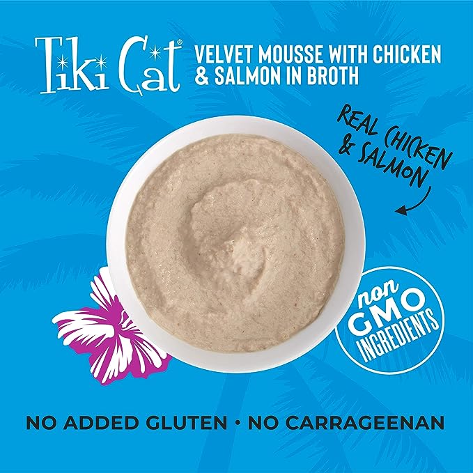 Tiki Cat® Velvet Mousse™ Chicken & Salmon Wet Cat Food