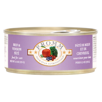 FROMM® FOUR STAR NUTRITIONALS® BEEF & VENISON PÂTÉ WET CAT FOOD