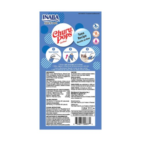INABA Cat CHURU POPS Tuna Recipe