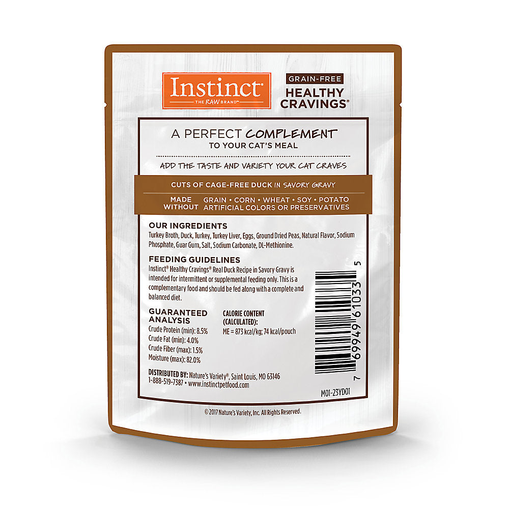 INSTINCT® CAT FOOD HEALTHY CRAVINGS REAL DUCK RECIPE