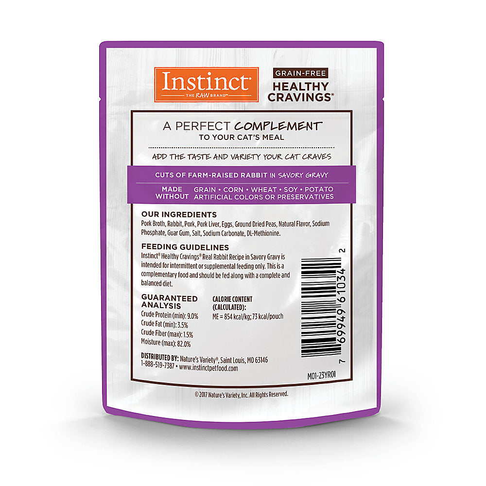 INSTINCT® CAT FOOD HEALTHY CRAVINGS REAL RABBIT RECIPE