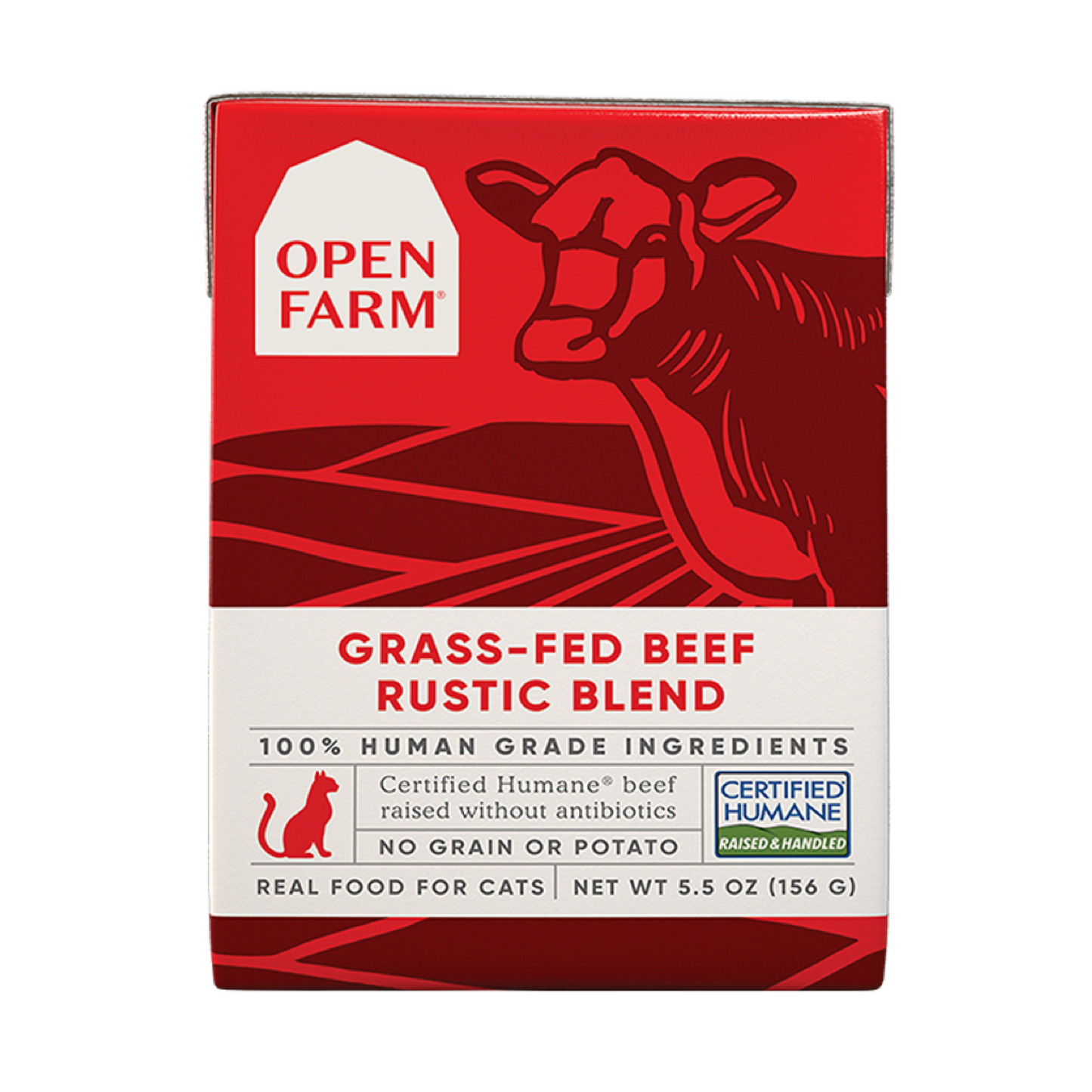OPEN FARM Grass-Fed Beef Rustic Blend Wet Cat Food