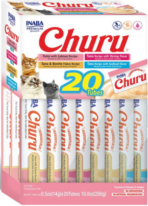 INABA INABA CAT Churu Purees 20 PACK (Seafood Mix) 1 Pack (280 g) current Canpet package