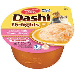 INABA INABA CAT DASHI DELIGHTS (Chicken with Salmon) 1 Pack (70 g) current Canpet package
