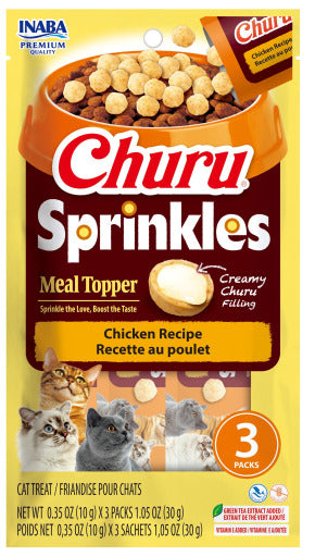 INABA INABA CAT Churu SPRINKLES (Chicken) 1 Pack (30 g) current Canpet package
