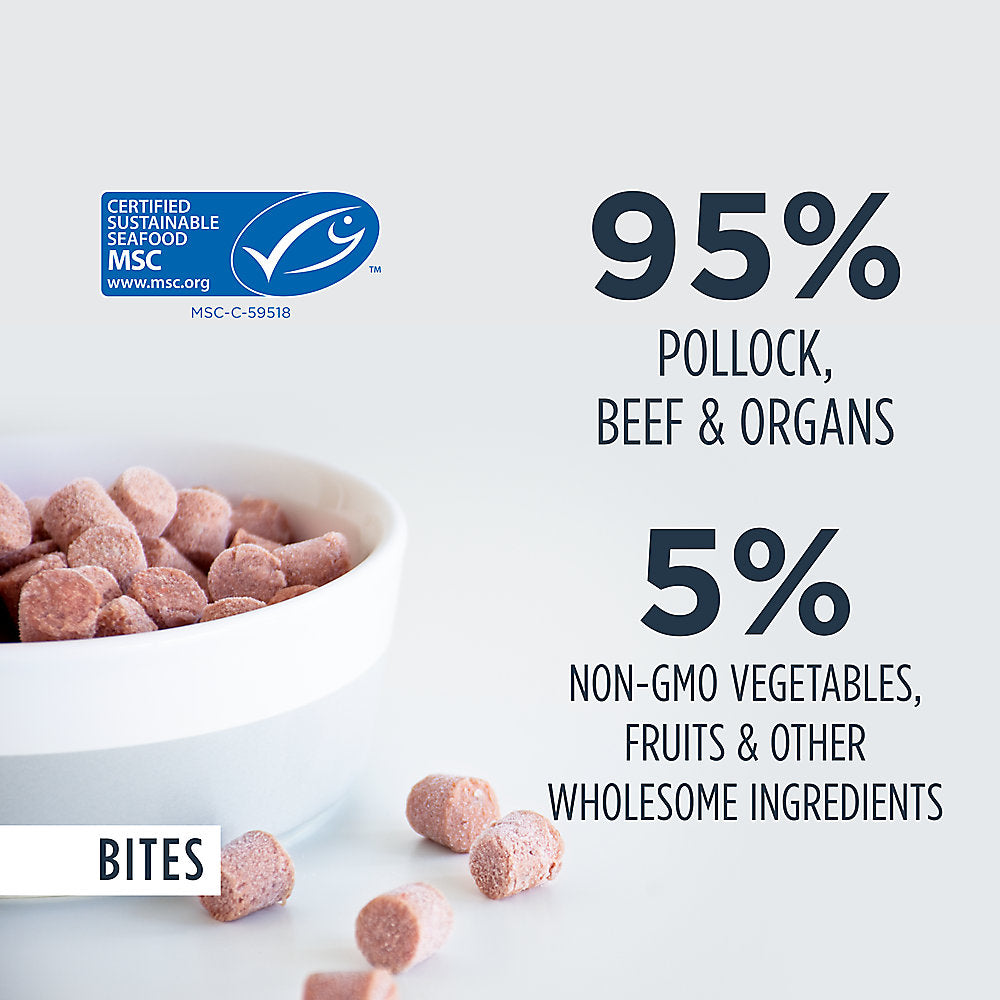 INSTINCT® CAT FOOD RAW FROZEN BITES WILD-CAUGHT ALASKAN POLLOCK RECIPE