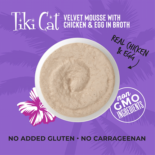 Tiki Cat® Velvet Mousse™ Chicken & Egg Wet Cat Food