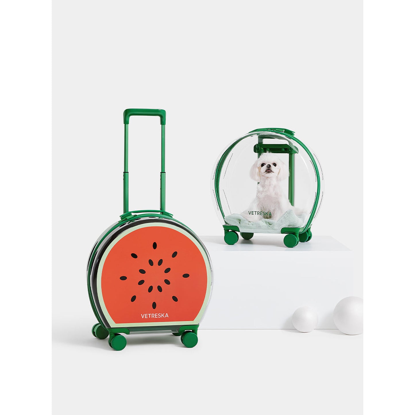 VETRESKA BUBBLE PET CARRIER - GREEN