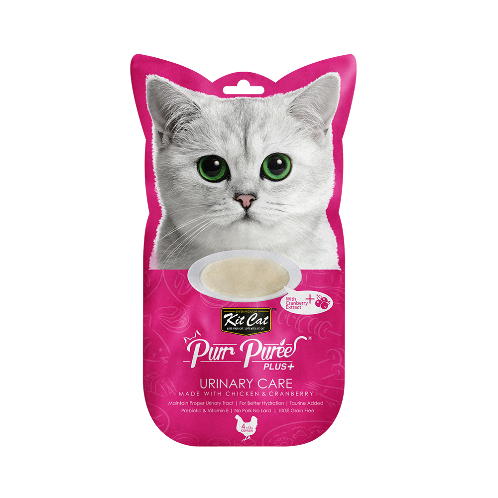 Kit Cat Purr Puree Plus+ Chicken & Cranberry (Urinary Care)