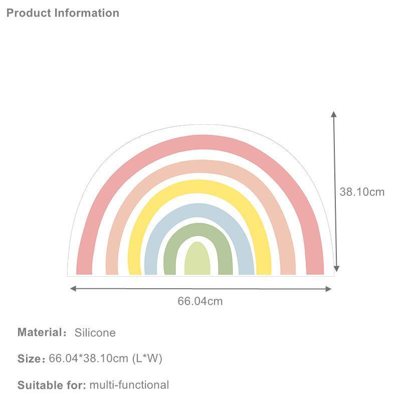 Miaoho Waterproof Rainbow Pet Food Mat