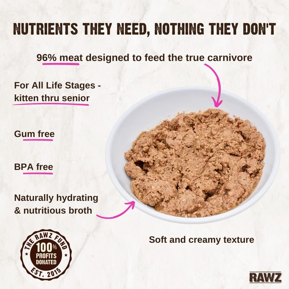 RAWZ® 96% TURKEY & TURKEY LIVER PATE CAT FOOD