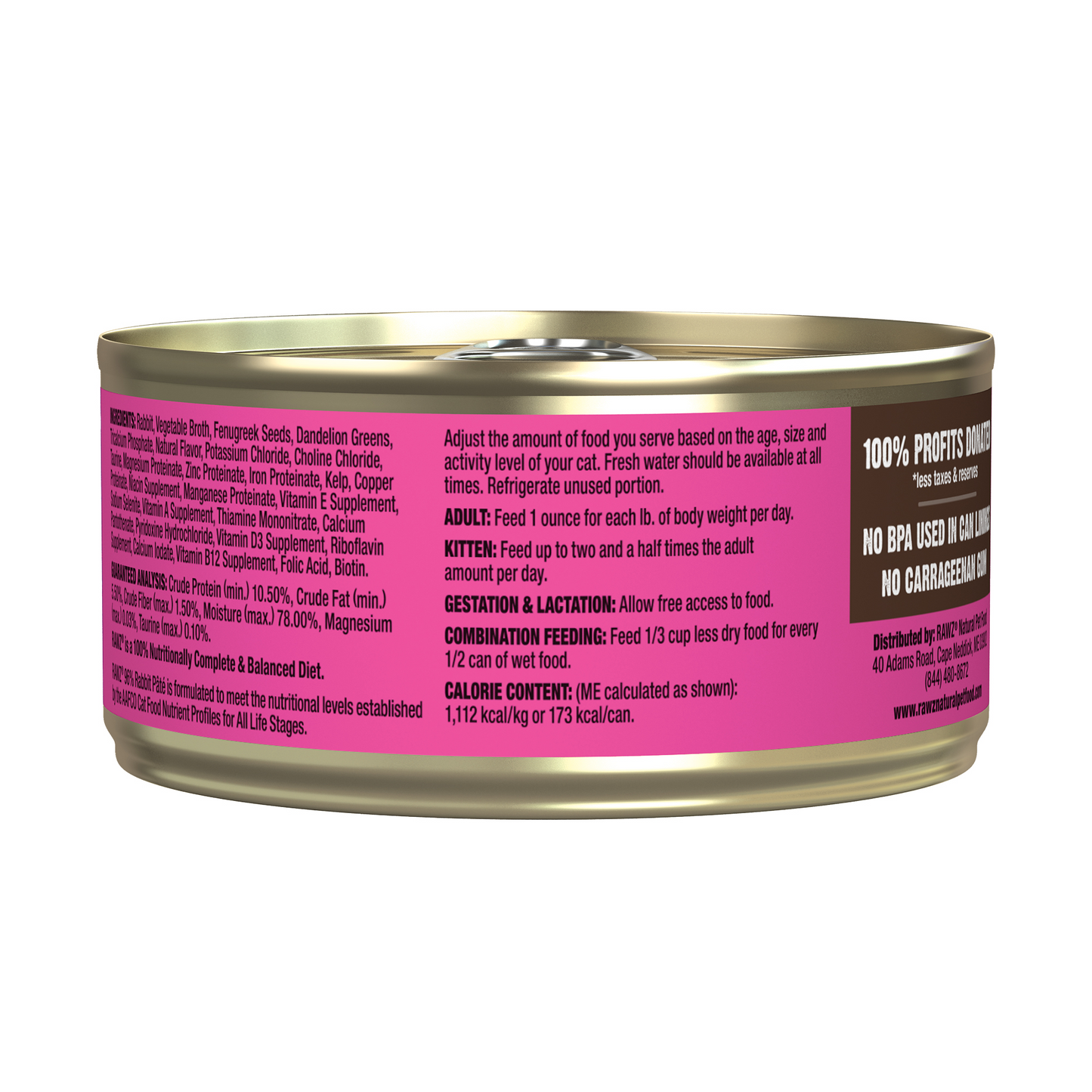 RAWZ® 96% TURKEY & TURKEY LIVER PATE CAT FOOD