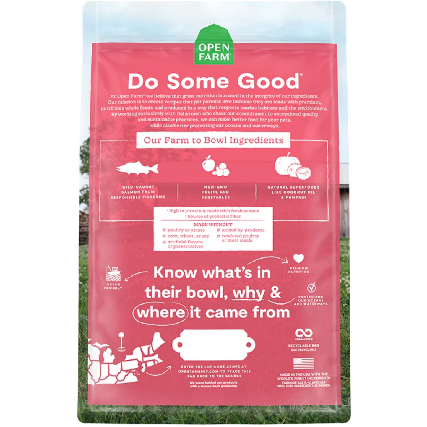 OPEN FARM Wild-Caught Salmon Dry Cat Food