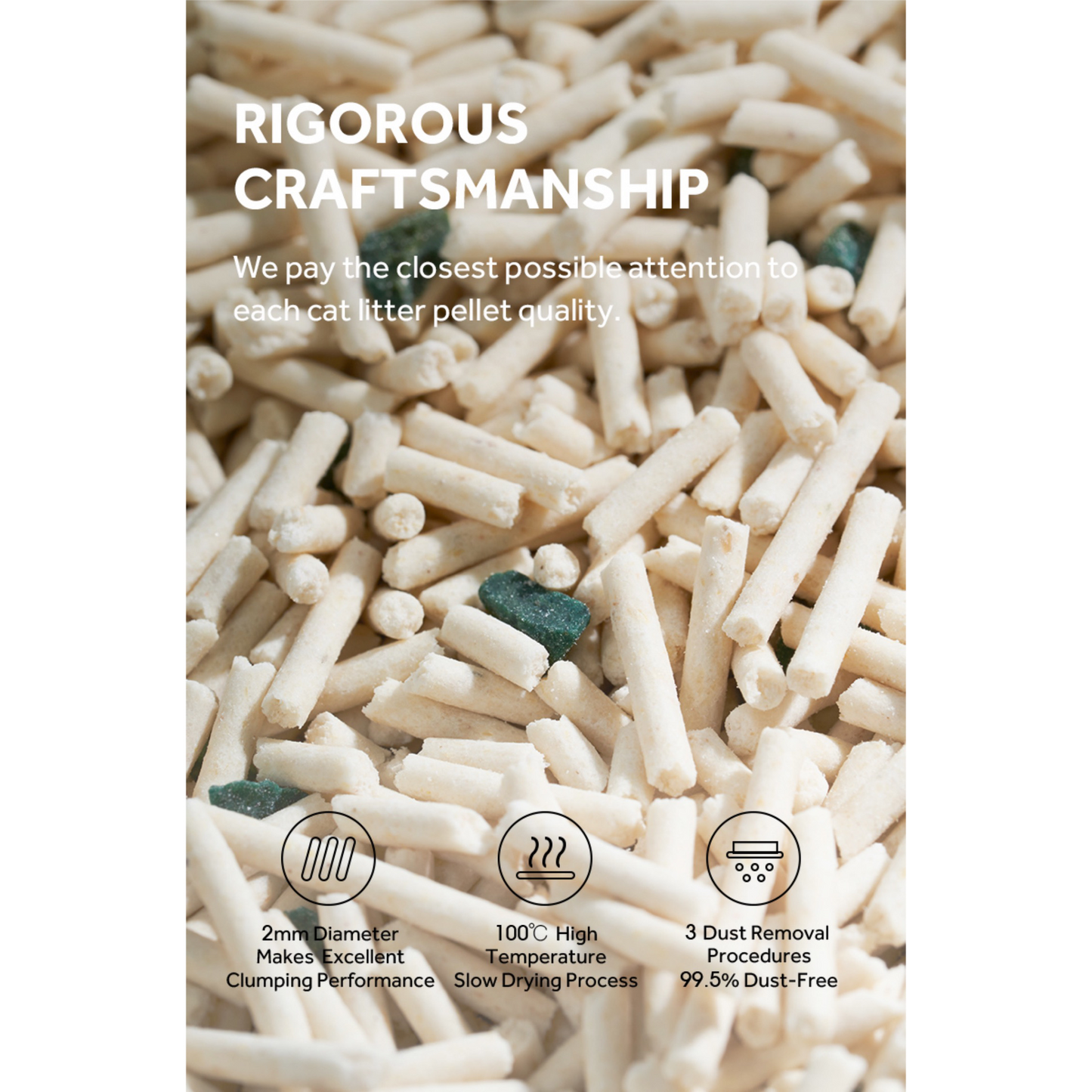 CATURE Natural Tofu Mix Clumping Tofu+Zeolite 5.6 KG (2BAGS)