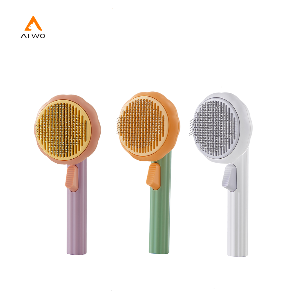 Aiwo Deshedding Pet Pumpkin Hair Brush