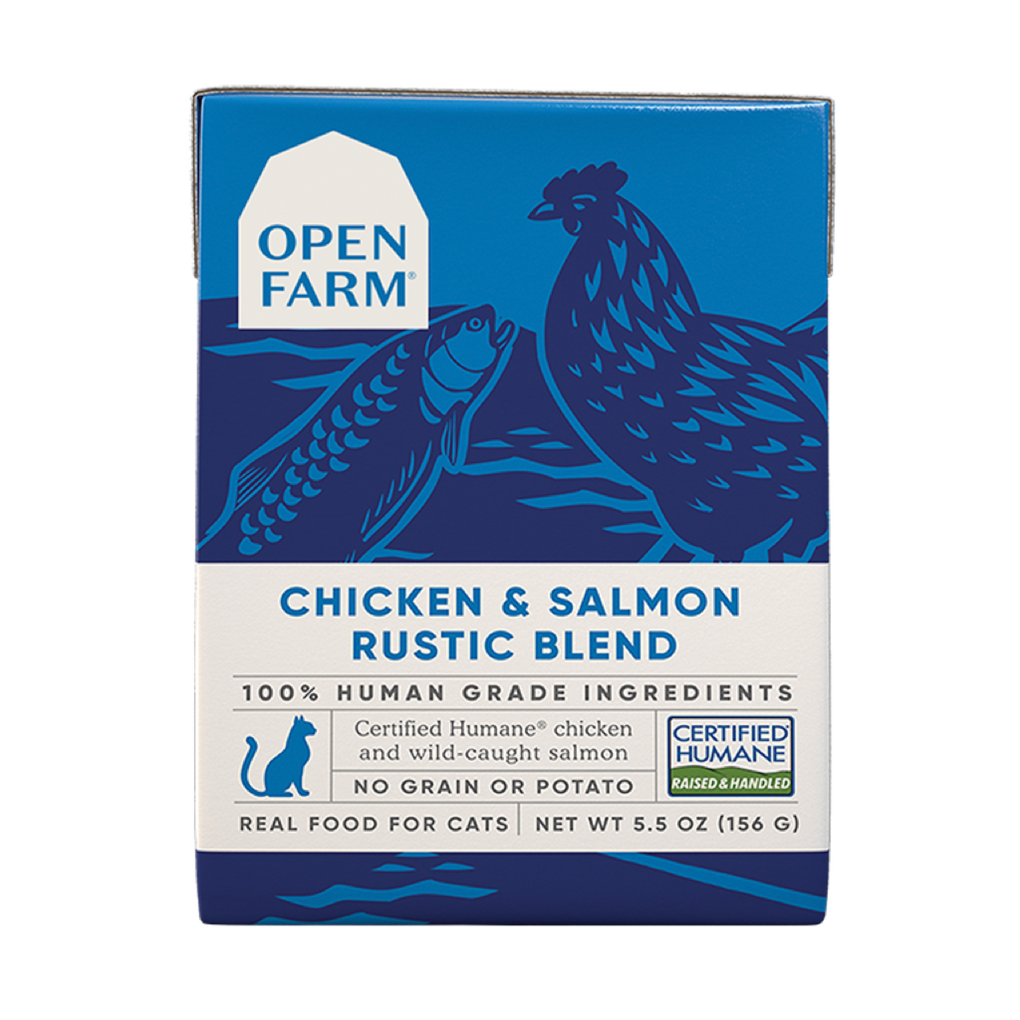 OPEN FARM Chicken & Salmon Rustic Blend Wet Cat Food