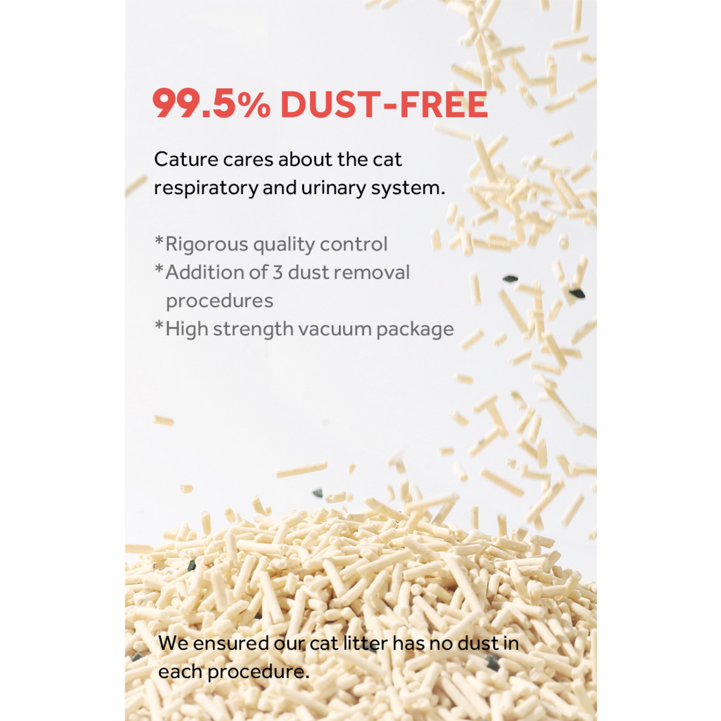 CATURE Natural Tofu Mix Clumping Tofu+Zeolite 5.6 KG (2BAGS)
