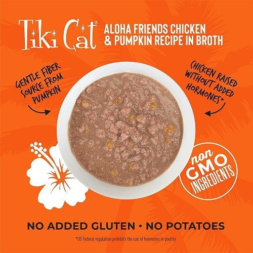 Tiki Cat® Aloha Friends™ Chicken & Pumpkin Cat Wet Food