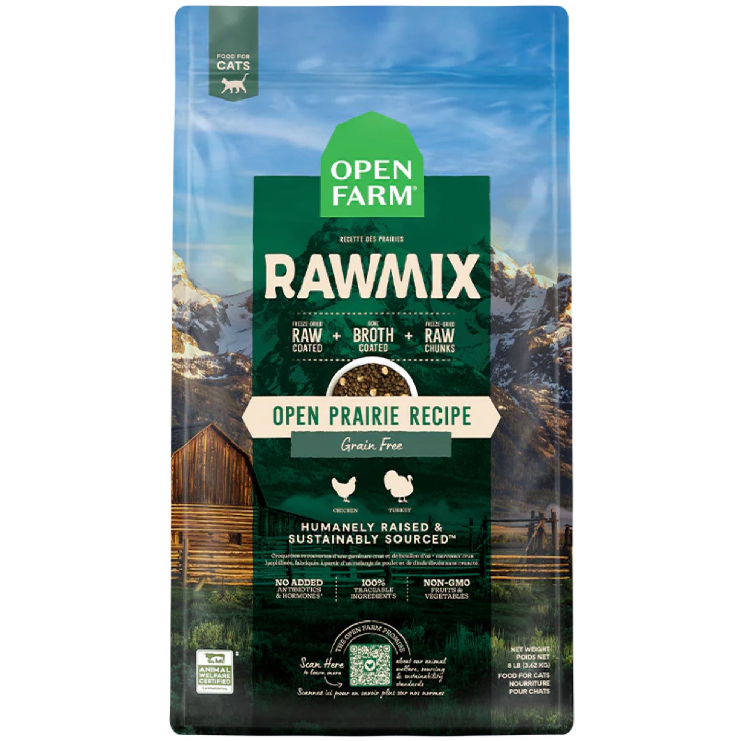 OPEN FARM Open Prairie Grain-Free RawMix for Cats