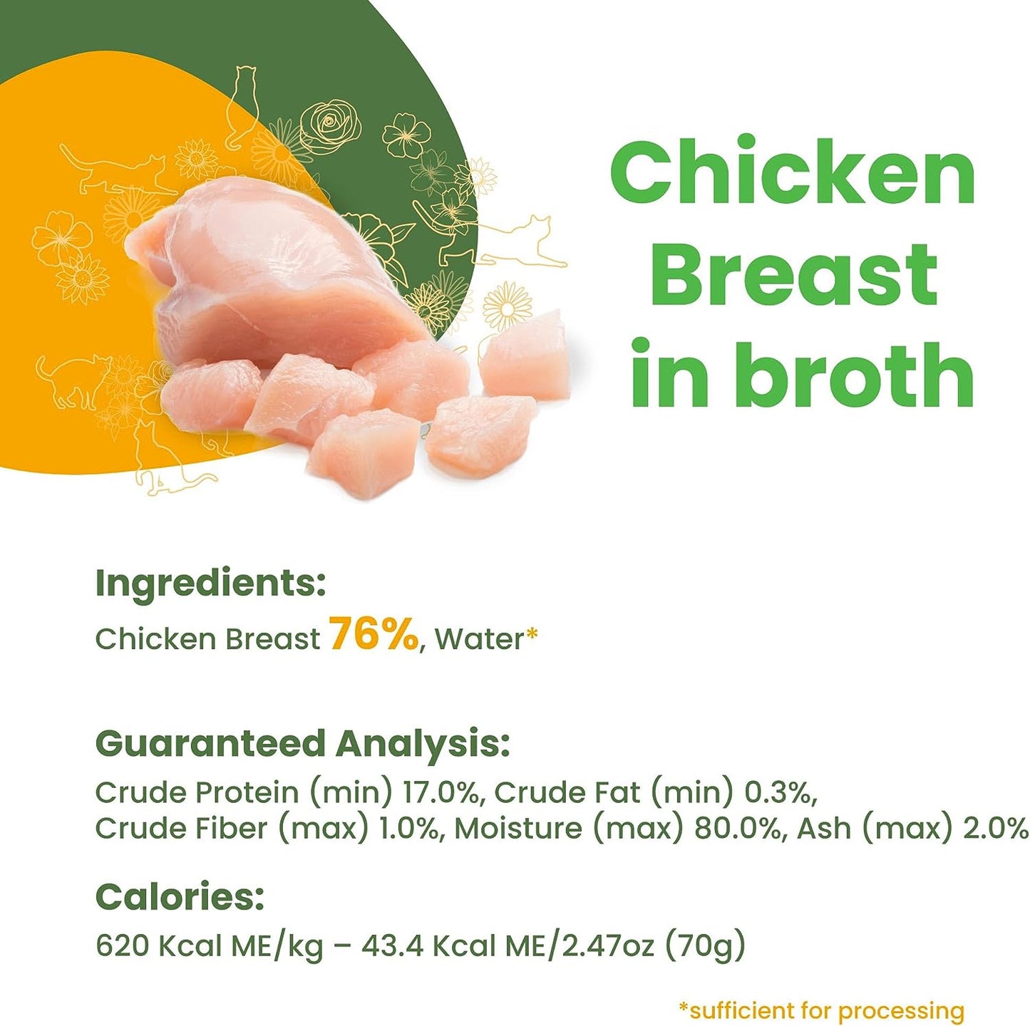 ALMO NATURE HQS Natural Chicken Breast in broth Cat Food