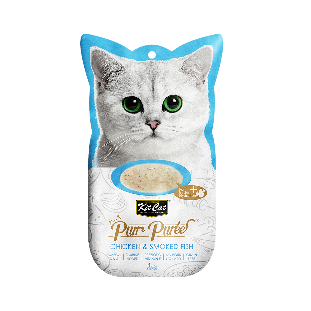Kit Cat Purr Puree Chicken & Smoked Fish