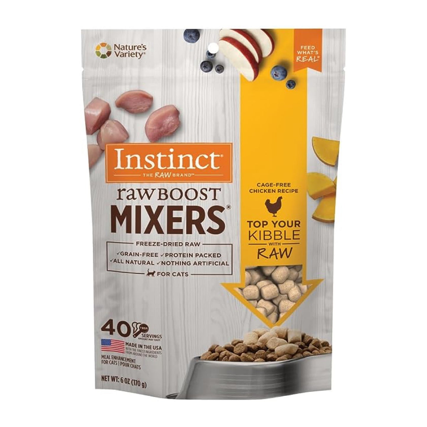 INSTINCT® CAT FOOD RAW BOOST MIXERS CAGE-FREE CHICKEN RECIPE