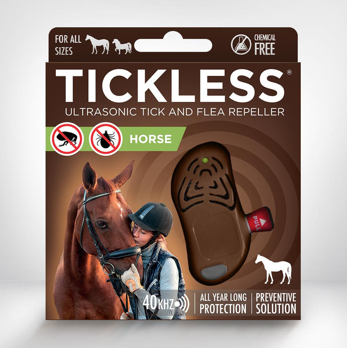 TICKLESS® Horse Ultrasonic Tick & Flea Repellent - Brown