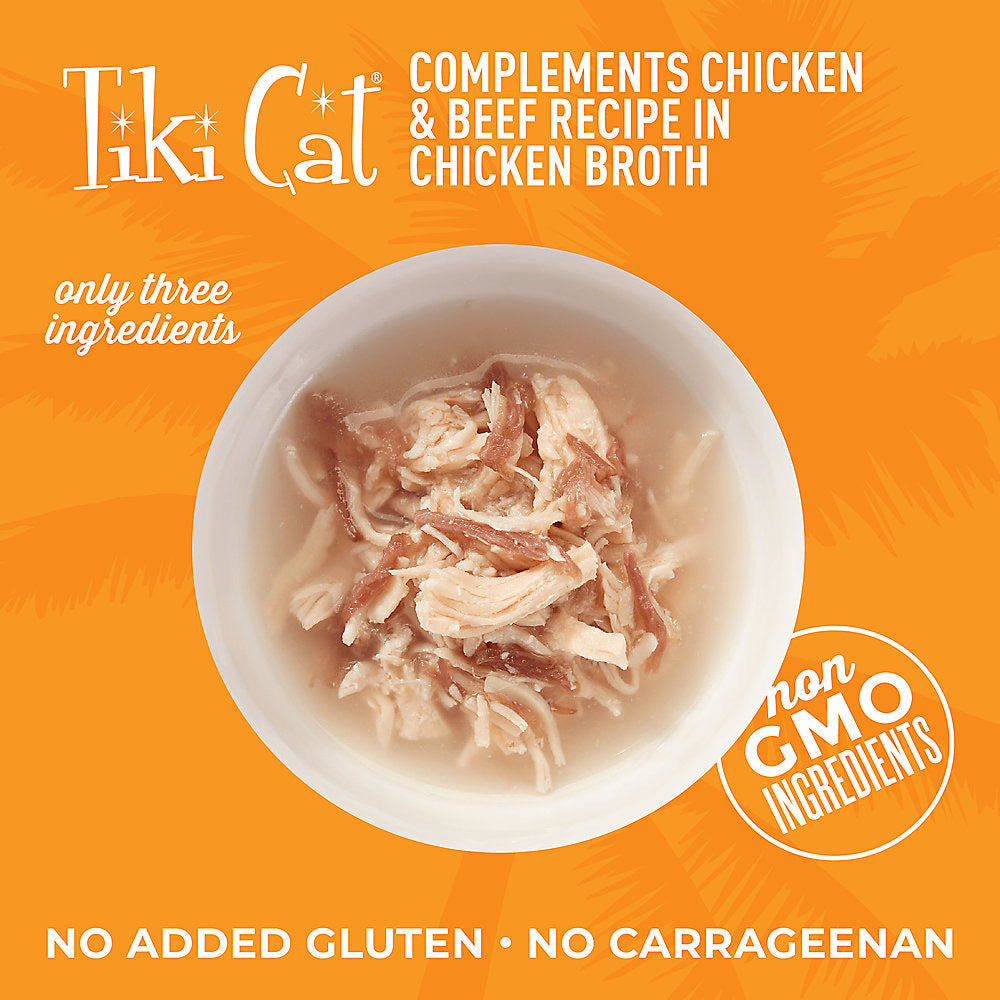 Tiki Cat® Born Carnivore® Complements Chicken & Beef Cat Meal Toppers