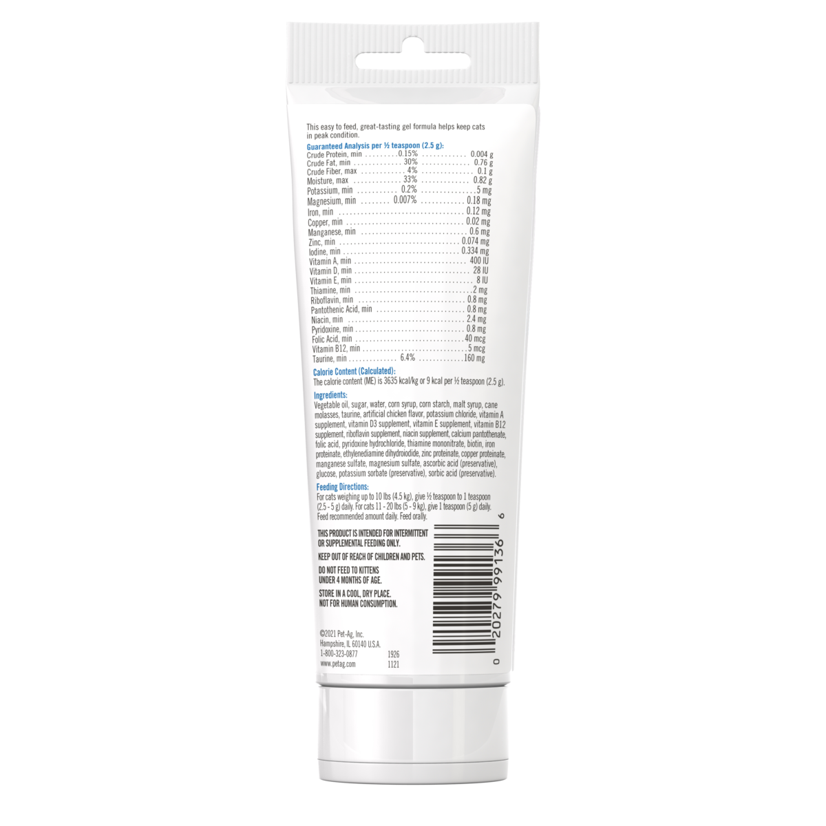 PetAg Vitamin & Mineral Gel Supplement for Cats