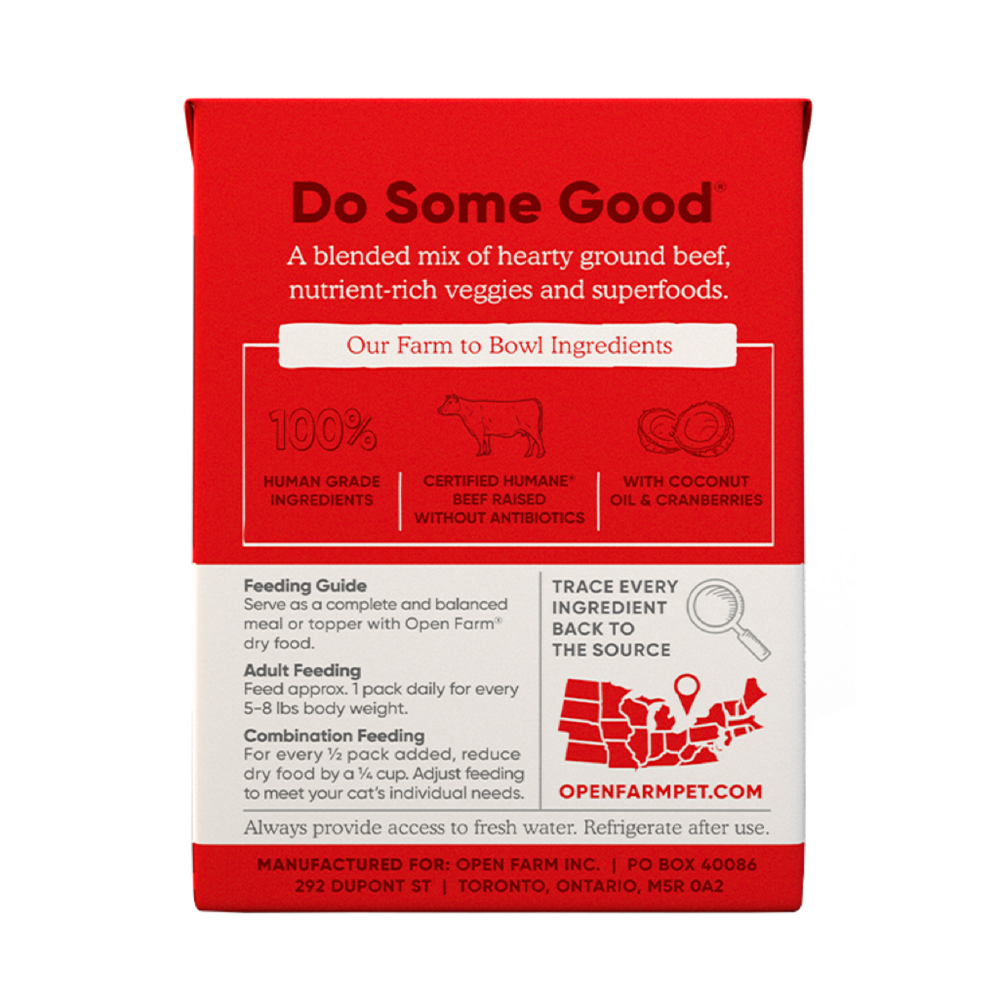OPEN FARM Grass-Fed Beef Rustic Blend Wet Cat Food
