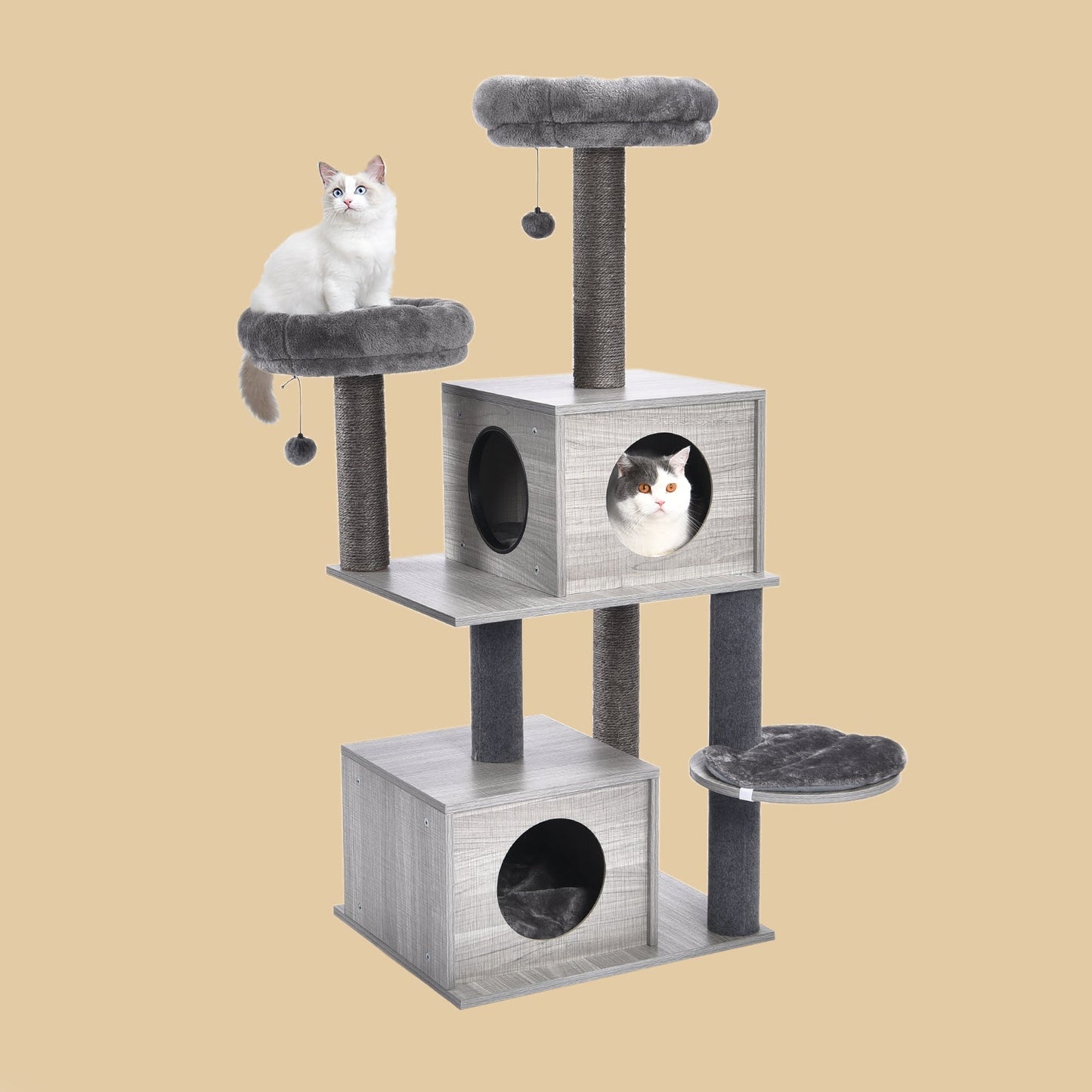 PAWZ Road All-in-1 Marble Cat Tree Medium Activity Center