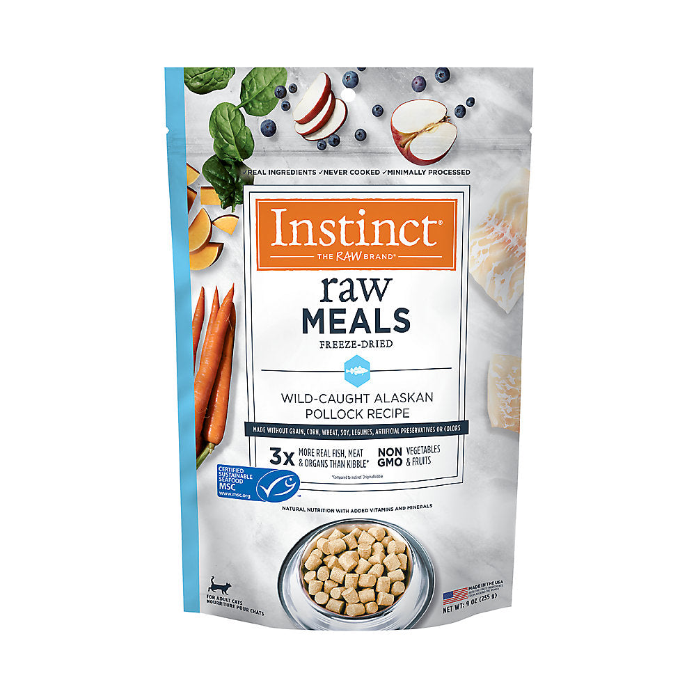 INSTINCT® CAT FOOD RAW FREEZE-DRIED MEALS WILD-CAUGHT ALASKAN POLLOCK RECIPE