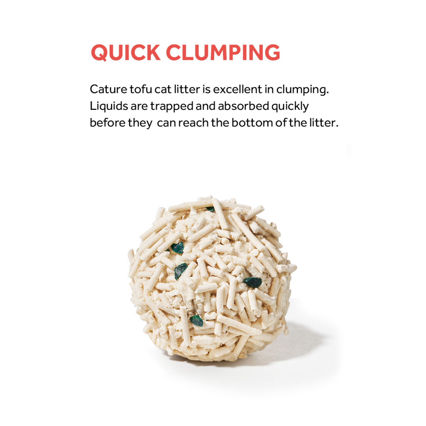 CATURE Natural Tofu Mix Clumping Tofu+Zeolite 5.6 KG (2BAGS)